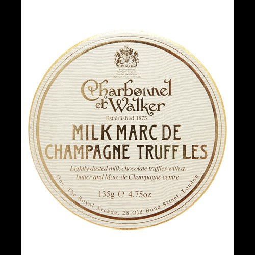 Charbonnel et Walker Milk Marc de Champagne Truffles 135g - Award-Winning